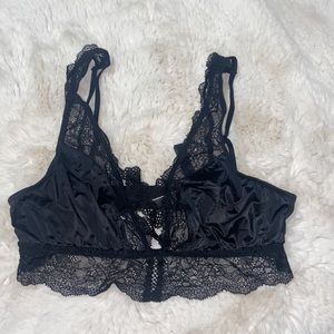 Black Silky Bralette